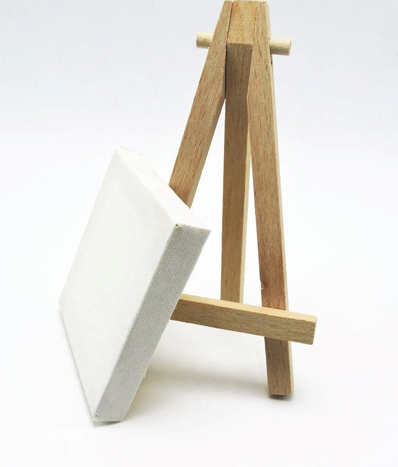 Mini Blank Canvas for Painting With Canvas Holder Etsy