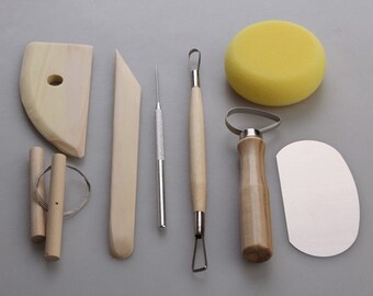 8 Teiliges Set Ton Keramik Formwerkzeuge Holz Messer Keramik Werkzeug Praktisch