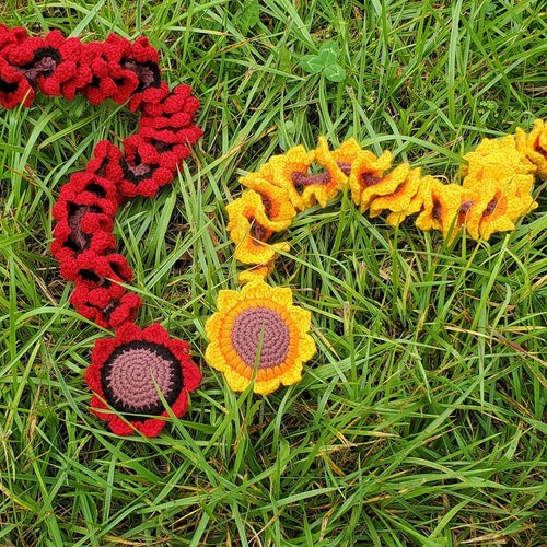 Sunflower Wind Spinner Crochet PDF Pattern Amigurumi Plushie Flower, Written in English, US Terms