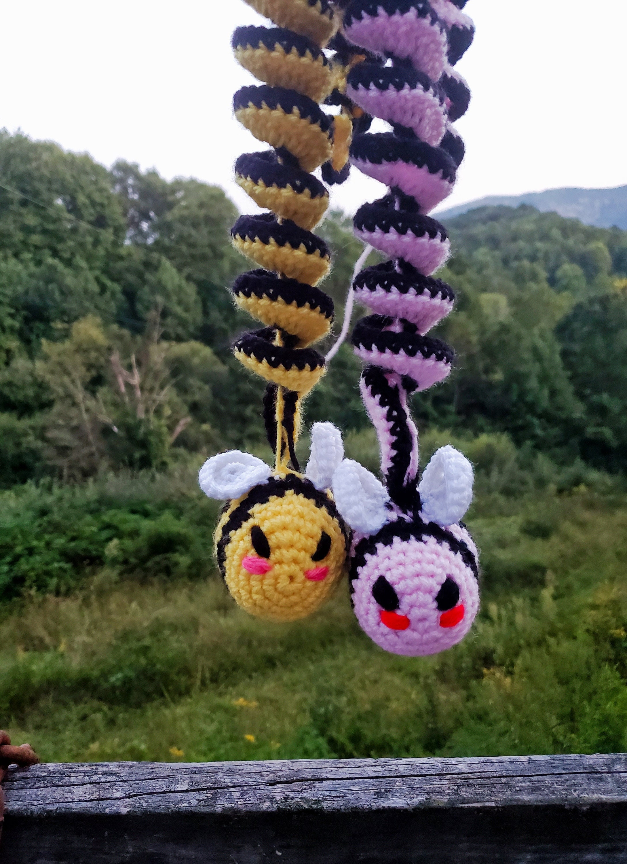 Crochet Bee Wind Spinner Pattern PDF Etsy
