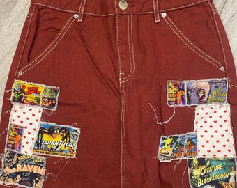 Denim rok uit de horrorfilm