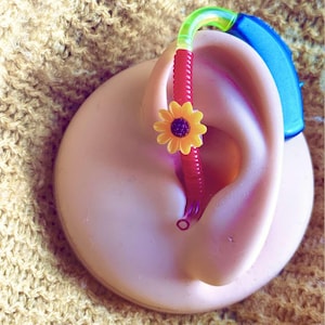 Sunflower Hearing Aid Charms Accessories