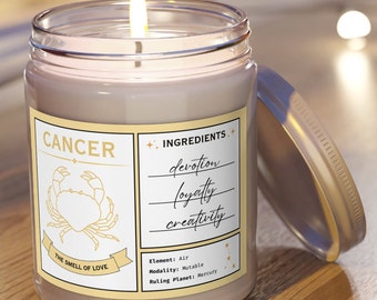 CANCER Zodiac Sign Scented Candle Gift