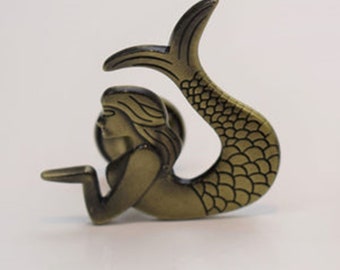 Perilla de sirena premium - Bronce - Manija Armario de cocina Gabinete de casa Tocador Upcycle