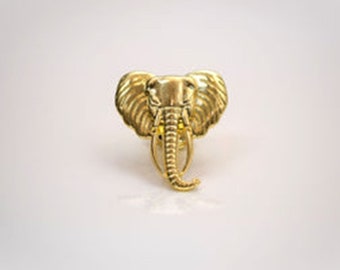 Elephant Knob - Gold (Premium) - Handle Kitchen Cupboard Home Cabinet Dresser Upcycle