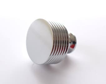 Perilla de latón macizo moderna - cromada