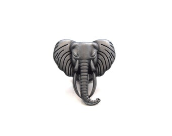 Perilla de elefante - Peltre (Premium) - Tirador para armario de cocina, armario de casa, tocador, reciclaje