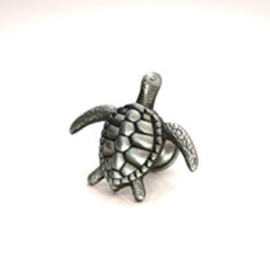 May include: A silver metal turtle figurine with a detailed shell and a realistic design.