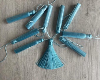 Borla de seda azul cielo (paquete de 10)