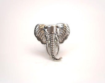 Perilla de elefante - Plata (Premium) - Tirador para armario de cocina, armario de casa, tocador, reciclaje