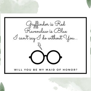 Proposition de demoiselle d'honneur de magicien, carte de proposition de demoiselle d'honneur sur le thème de magicien, carte de demoiselle d'honneur magique Will You Be My Bridesmaid, proposition de demoiselle d'honneur de magicien,