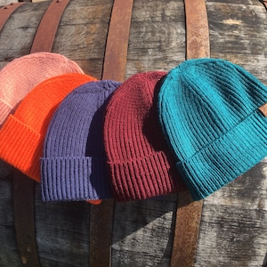 Engineered Crown Knit Ribbed Beanie - North Coast Gifts NI - Bright Colored Beanies - Northern Ireland Gifts - winter beanie