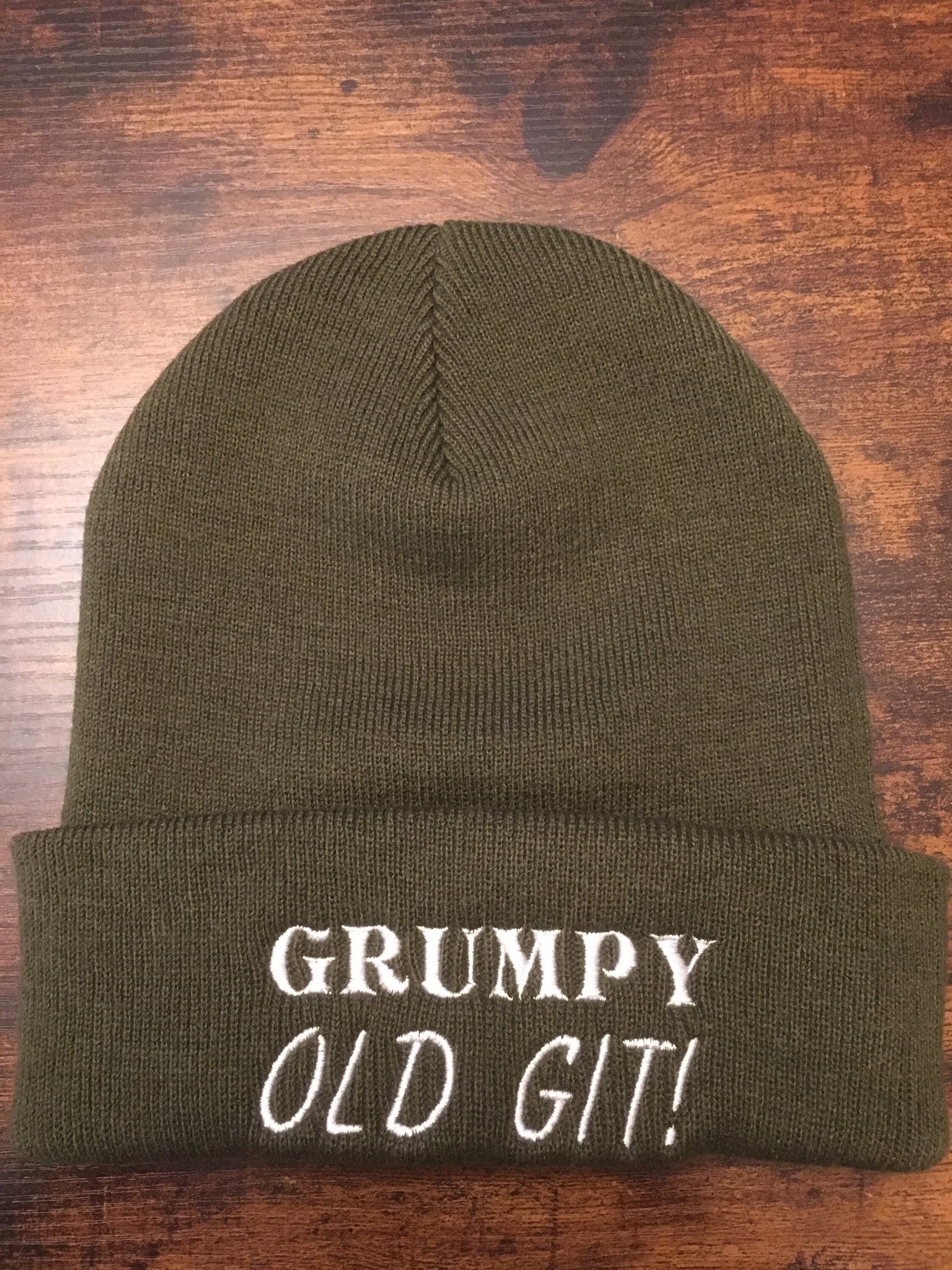 Grumpy Old Git Winter Beanie North Coast Beanie Slang Etsy