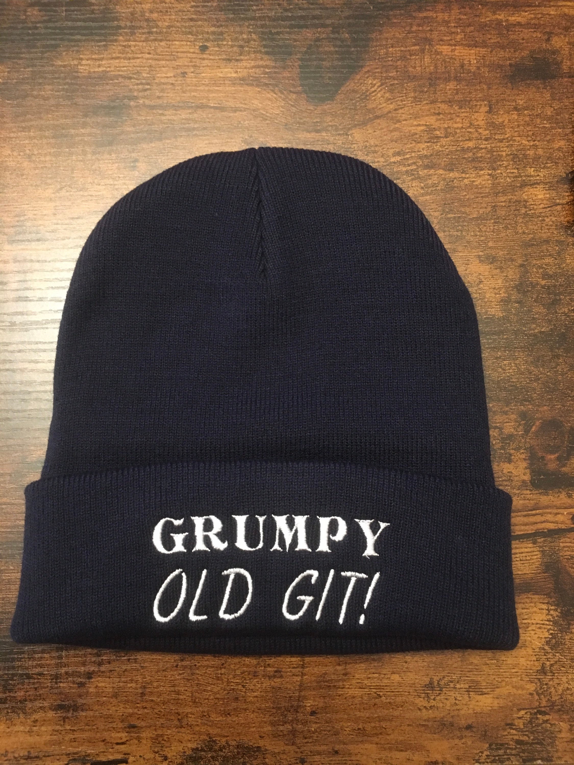 Grumpy Old Git Winter Beanie North Coast Beanie Slang Etsy