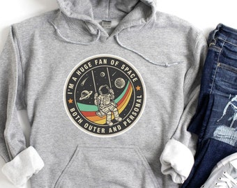Sudadera con capucha unisex para mujer, estilo bohemio, divertido, con estampado espacial, ideal como regalo