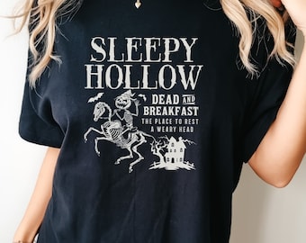 Sleepy Hollow Halloween Headless fall gift for her COMFORT Colors Unisex T-shirt