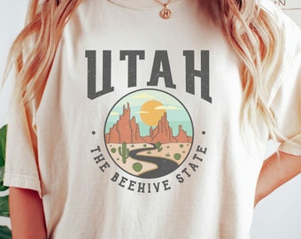 Utah Desert vibes graphic dreamer Ladies boutique Utah State vacation COMFORT Colors Unisex Tee T-Shirt
