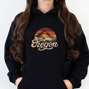 Oregon Home State Geschenk Reise Andenken Retro Wandern Camping Berg Shirt Unisex Hoodie Kapuzen-Sweatshirt