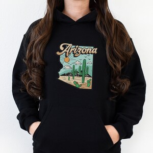 Arizona State Desert Vibe Kaktus Road Trip Grand Canyon Shirt Unisex Hoodie Kapuzen-Sweatshirt