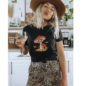 CottageCore Nature Lover Mushroom shirt gift for her aesthetic self care goblincore Unisex Jersey Short Sleeve Tee T-Shirt