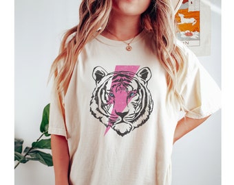 Easy tiger Ladies Women's vintage fierce graphic boho trendy style shirt  COMFORT Colors Unisex Tee T-Shirt