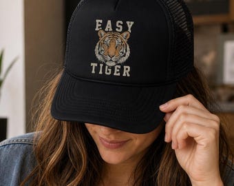 Easy Tiger Foam Trucker Hat for women beach hat vacation cap