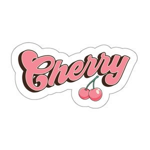 Cherry Vintage sticker clean Indoor outdoor laptop water bottle car Sticker Die-Cut Stickers