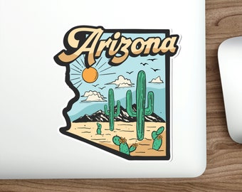 Phoenix Arizona Sticker – Die Cut Vinyl, 4x4 Zoll, Reise Aufkleber Grand Canyon, Rayd Workshop