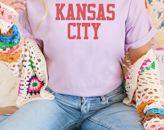 Kansas City Shirt, Spieltag, Shirt für Frauen, Sport Mama Fan Shirt COMFORT Farben Unisex T-Shirt