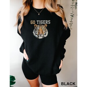 Tigers Softball, Baseball, football, game day shirt, Go Tigers, High School mascot Unisex Crewneck Sweatshirt