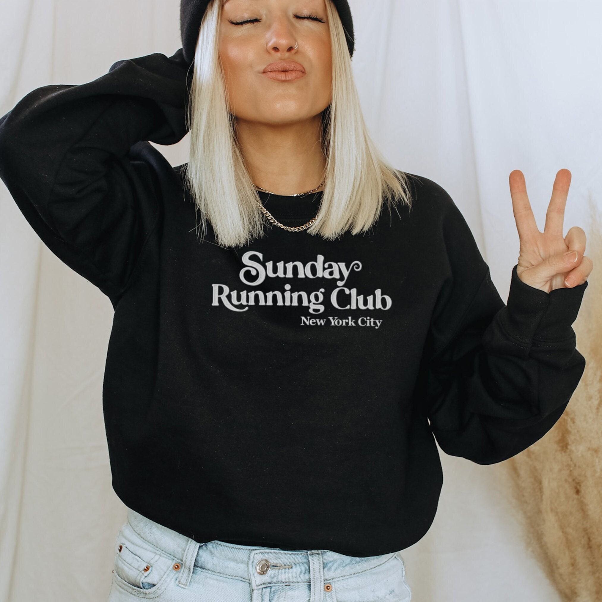 Sunday running club hoodie - Etsy 日本