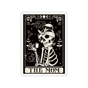 Adesivos Tarot The Mom para áreas internas e externas, laptop, garrafa de água, carro, adesivos recortados