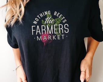 Funny Farmers Market Shirt, Vegetarian Shirt, Chef Shirt, Plant Shirt vegetable Lover, Gardner COMFORT Colors Unisex Tee T-Shirt