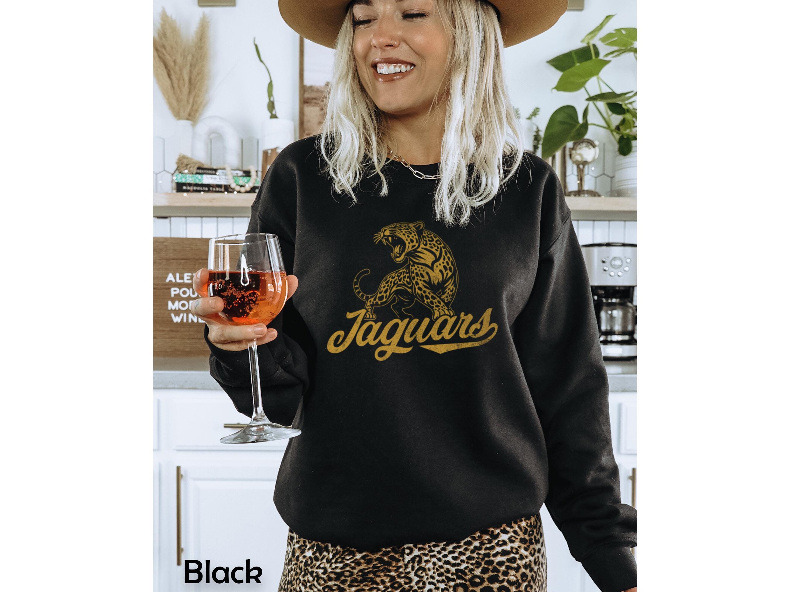 Jaguars Game Day Shirt for women, softball  volleyball baseball football retro mascot graphic  Unisex Crewneck Sweatshirt