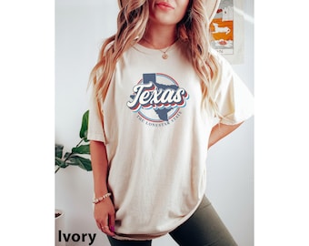 Camiseta de Texas / Camiseta campestre / Camiseta de recuerdo de Texas / Camiseta para amantes de Texas / Camiseta del estado de la estrella solitaria / Regalos con la bandera de Texas / Regalo de Texas