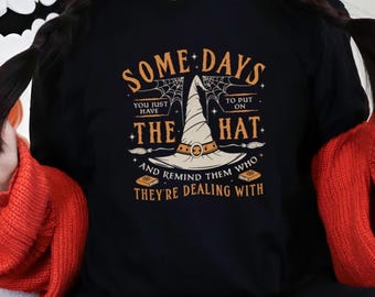 Funny Halloween Ghost Pumpkin Shirt, spooky Season, Witchy Vibes Fall Season, Witch Hat Halloween COMFORT Colors Unisex Tee T-shirt