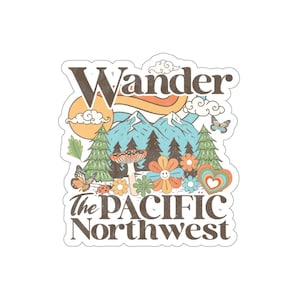 Outdoors Hiking Camping trail Indoor outdoor laptop water bottle car Sticker Die-Cut Stickers