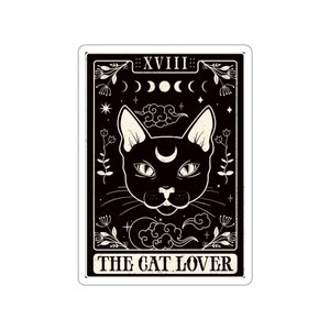Tarot Cat Lover Indoor outdoor laptop water bottle car Sticker Die-Cut Stickers