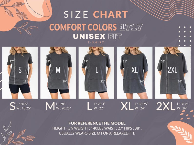 a woman's size chart for a short - sleeved t - shirt