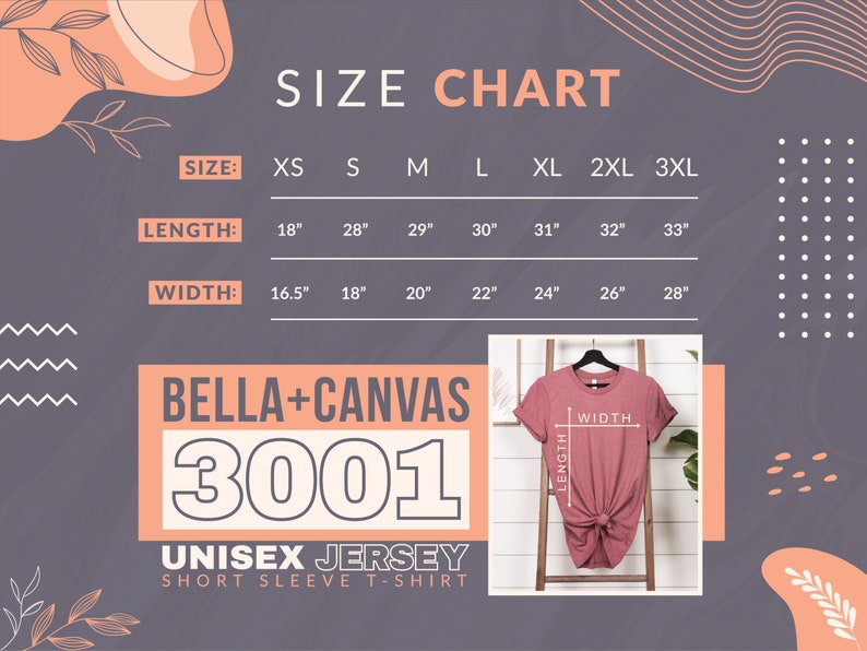 the size chart for a women's t - shirt