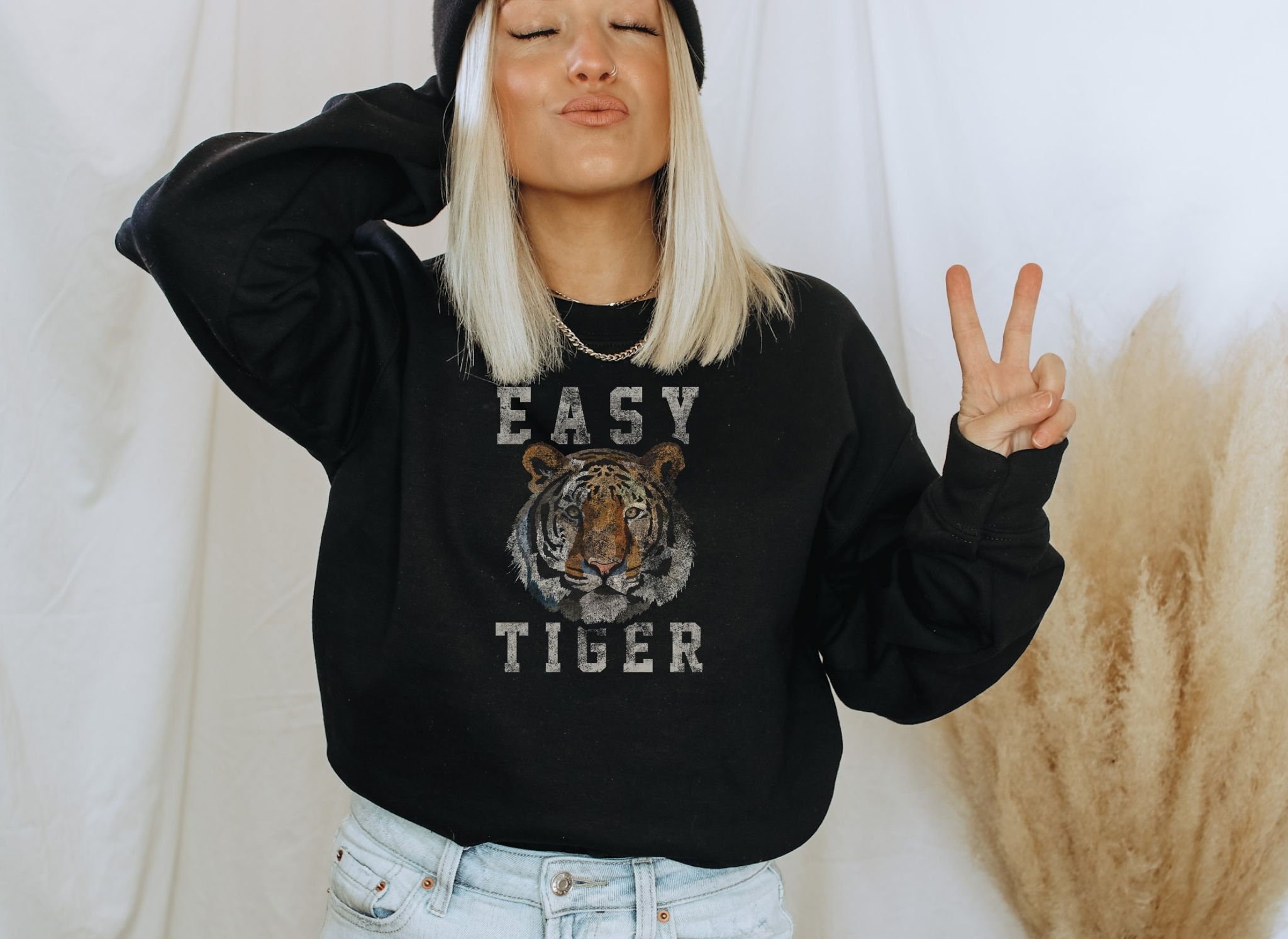 Tiger Sweatshirt - Etsy