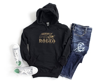 Drôle pas mon premier rodéo country western cowgirl chemise western sweat à capuche unisexe sweat à capuche