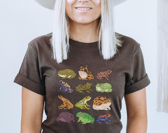 Cute Frog Shirt, Cottage Core, grunge toad emo shirt aesthetic goblincore Unisex Jersey Short Sleeve Tee T-shirt