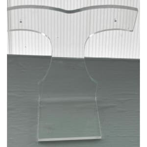 12  Clear Acrylic T-Shaped Jewelry Display Stand For Necklaces/Earrings - 4.5&quot; H x 3&quot; W