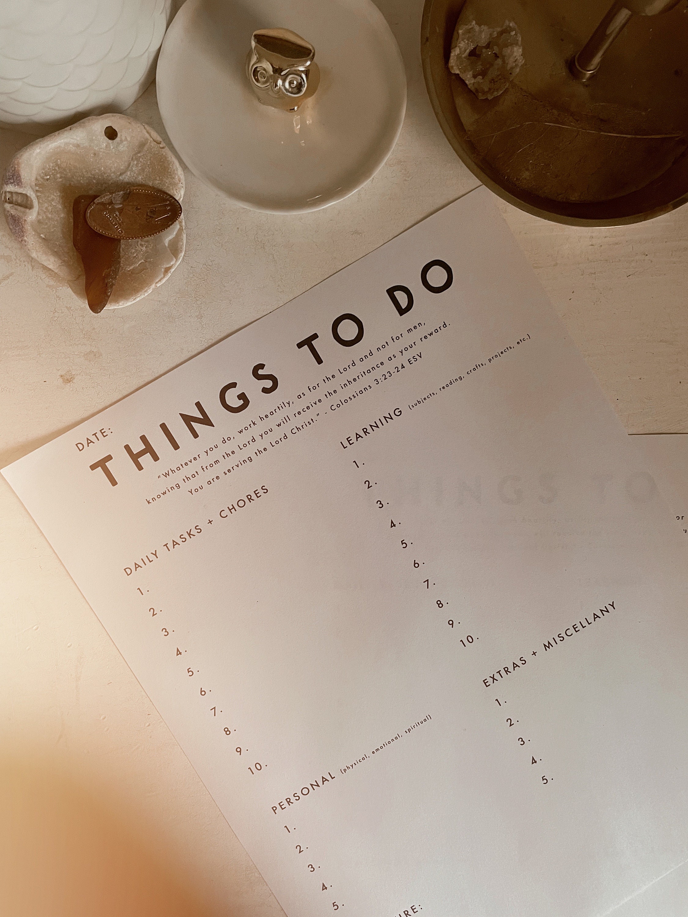 Things to do sheets etsy