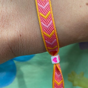 Pulseras de cinta, Pulseras de festival, Pulseras de verano, Pulseras de neón, regalo hecho a mano imagen 4