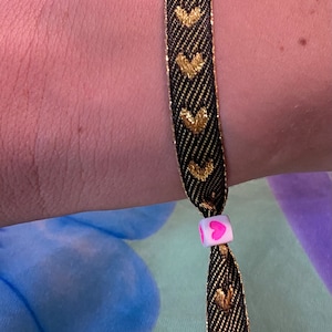 Pulseras de cinta, Pulseras de festival, Pulseras de verano, Pulseras de neón, regalo hecho a mano imagen 9