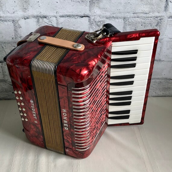 Working Vintage Hohner Student 2 German Accordion for Etsy