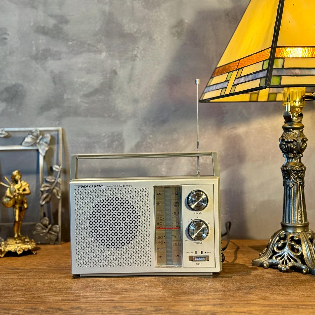Vintage Radioshack Realistic AM/FM 2 Band Radio Portable Model 12-716 ...