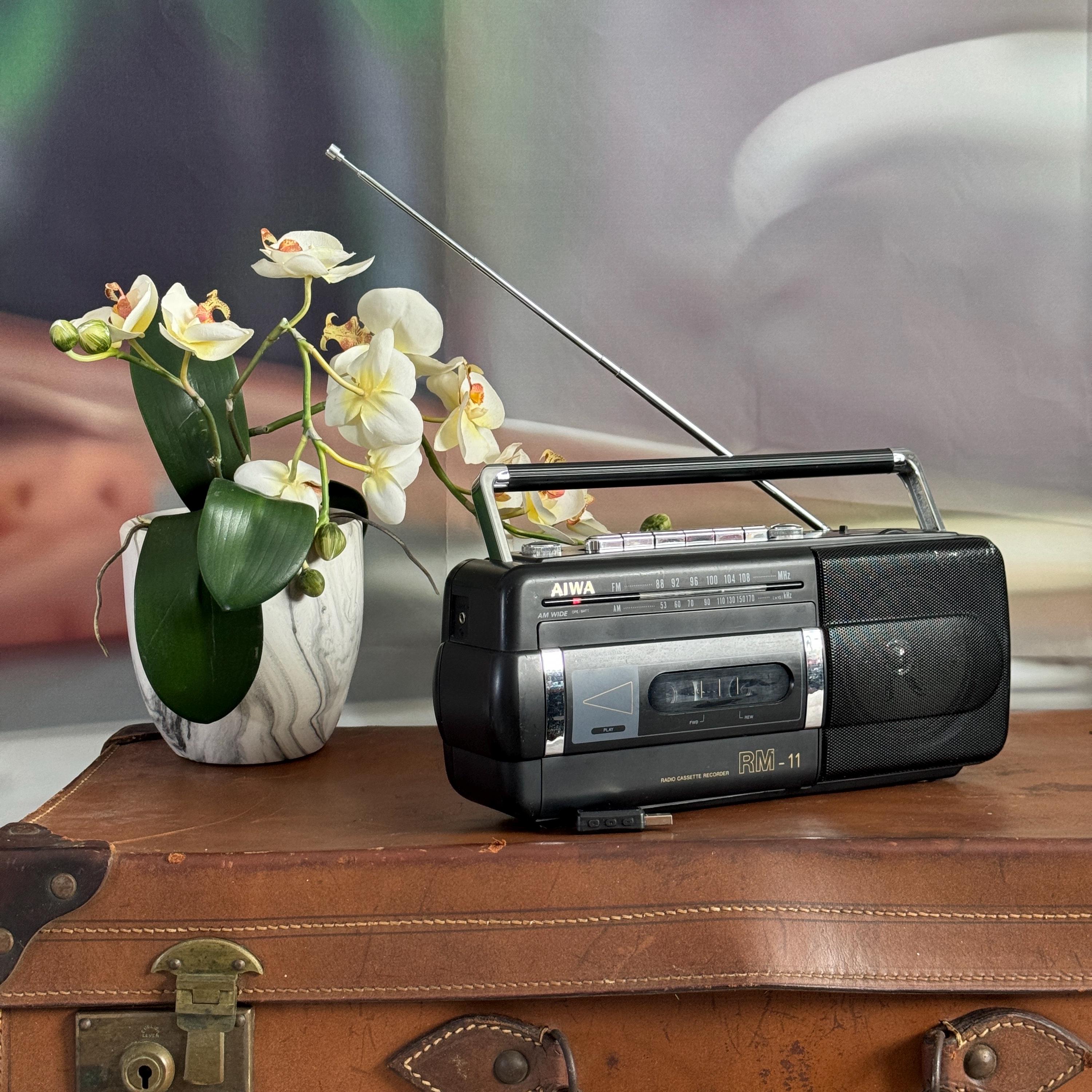 Vintage AIWA RM-11C Portable Am/fm Radio Cassette Player Recorder